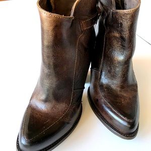 Bedstu half calf genuine leather boots